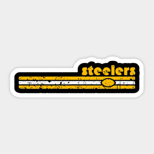 Steelers 70S Stripe Sticker